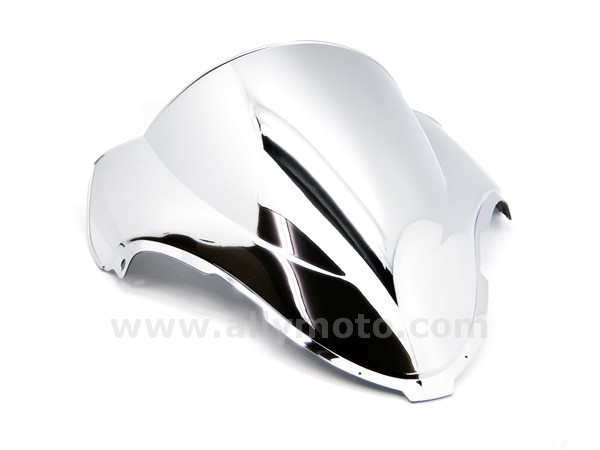 Suzuki GSXR 1300 Hayabusa Chrome Double Bubble Windscreen Shield 1999-2007 Suzuki GSXR 1300 Hayabusa Chrome Double Bubble Windscreen Shield 1999-2007
